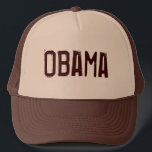 Boné Chapéu Brown de Obama<br><div class="desc">Nome de Obama no chapéu</div>