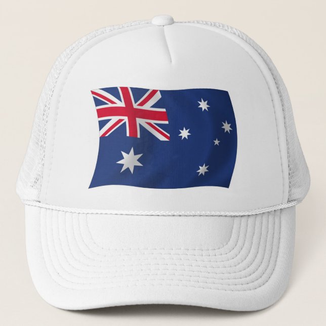 Boné Chapéu com a Bandeira da Austrália (Frente)