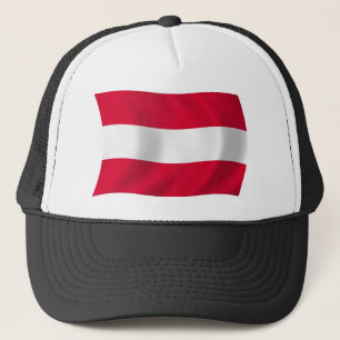Boné Chapéu com a Bandeira da Áustria