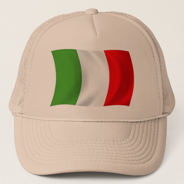 Boné Chapéu com a Bandeira da Itália (Frente)