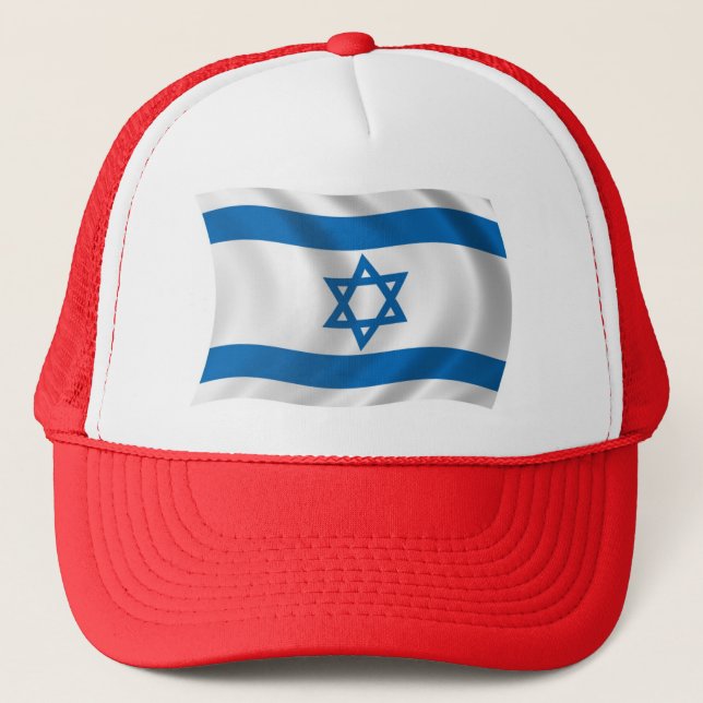 Boné Chapéu com a Bandeira de Israel (Frente)