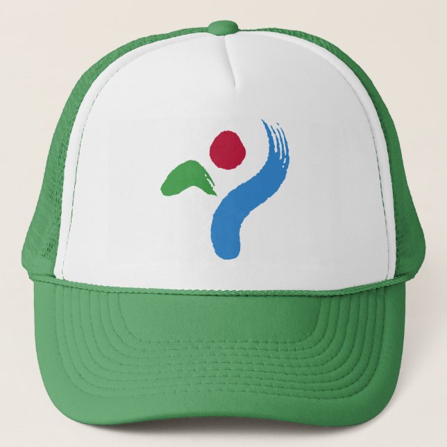 Boné Chapéu com a Bandeira de Seul, Coreia do Sul (Frente)
