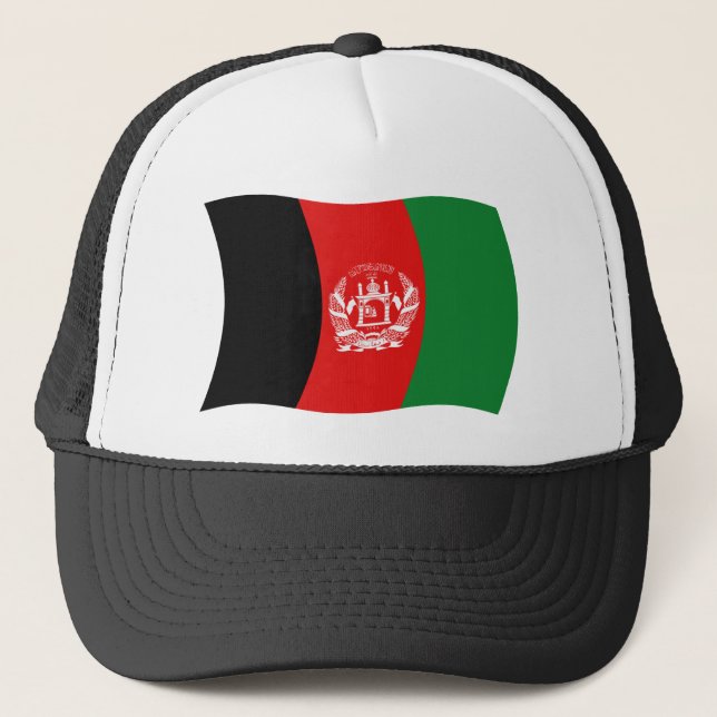 Boné Chapéu com a Bandeira do Afeganistão (Frente)