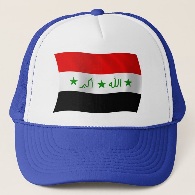 Boné Chapéu com a Bandeira do Iraque (Frente)