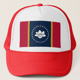 Boné Chapéu com a Bandeira do Mississippi, EUA