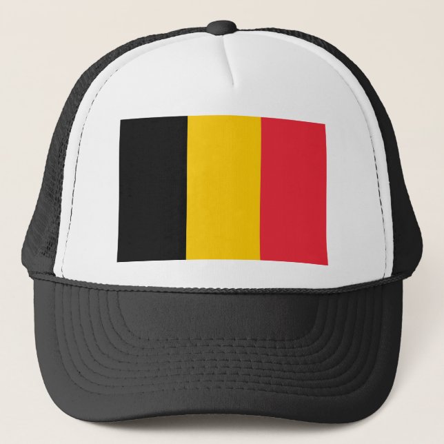 Boné Chapéu com Bandeira da Bélgica (Frente)