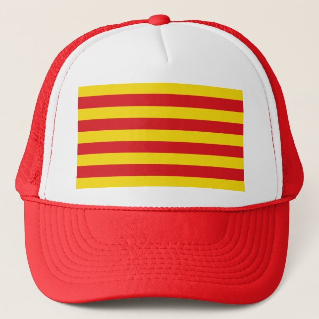 Boné Chapéu com Bandeira da Catalunha (Frente)