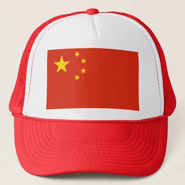Boné Chapéu com Bandeira da China (Frente)