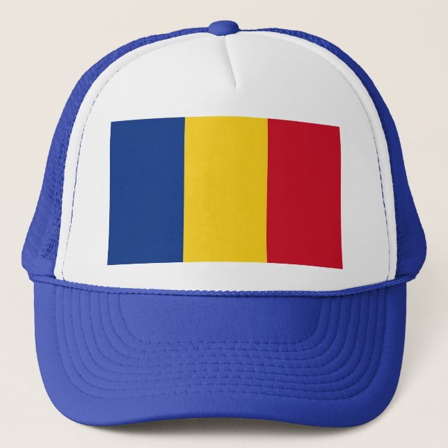 Boné Chapéu com Bandeira da Romênia (Frente)