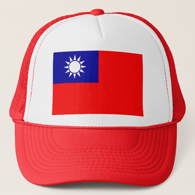Boné Chapéu com Bandeira de Taiwan (Frente)