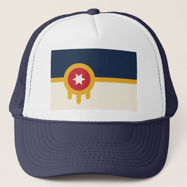 Boné Chapéu com Bandeira de Tulsa, Oklahoma (Frente)