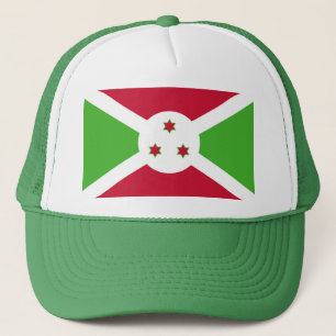 Boné Chapéu com Bandeira do Burundi