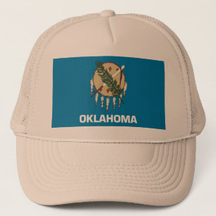 Boné Chapéu com Bandeira do Estado de Oklahoma - EUA