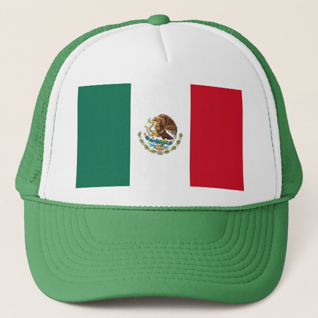 Boné Chapéu com Bandeira do México (Frente)