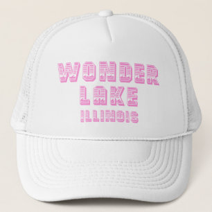 Boné Chapéu cor-de-rosa e branco da linha de flutuaç