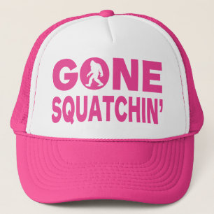 Boné Chapéu cor-de-rosa ido do camionista de Squatchin