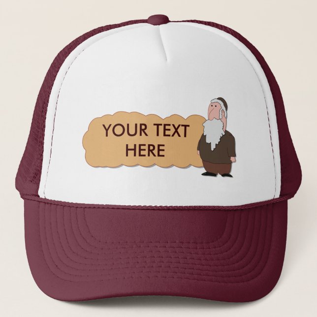 Boné Chapéu custumizable do rabino judaico (Frente)