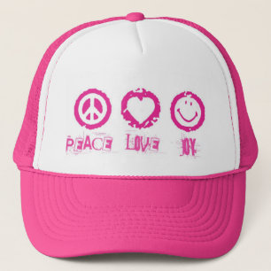 Boné Chapéu da alegria v2 do amor da paz
