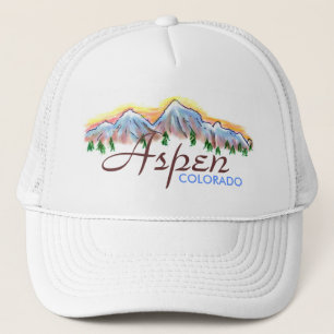 Boné Chapéu da arte da montanha de Aspen Colorado