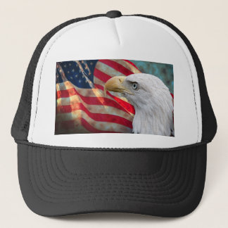 Boné Chapéu da bandeira americana com Eagle