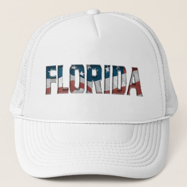 Boné Chapéu da bandeira americana da Flórida (Frente)