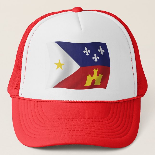 Boné Chapéu da Bandeira da Acadiana (Frente)