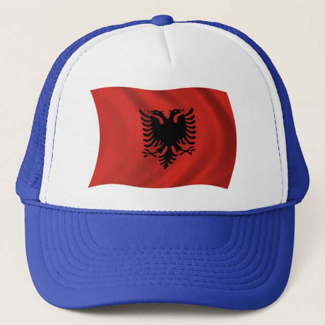 Boné Chapéu da Bandeira da Albânia (Frente)