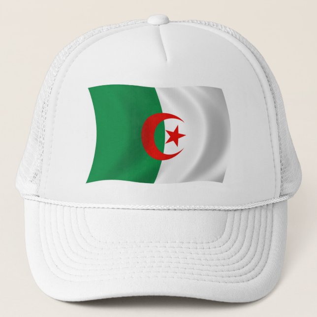 Boné Chapéu da Bandeira da Argélia (Frente)