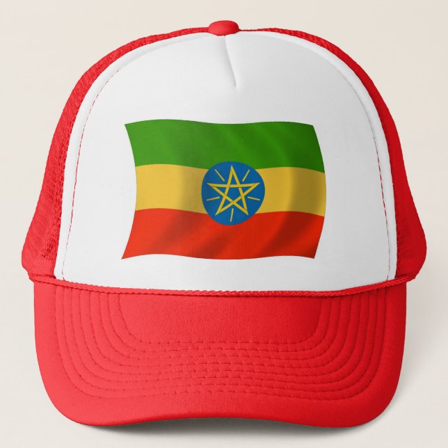 Boné Chapéu da Bandeira da Etiópia (Frente)