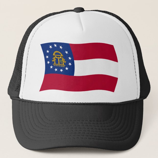 Boné Chapéu da Bandeira da Geórgia (Frente)