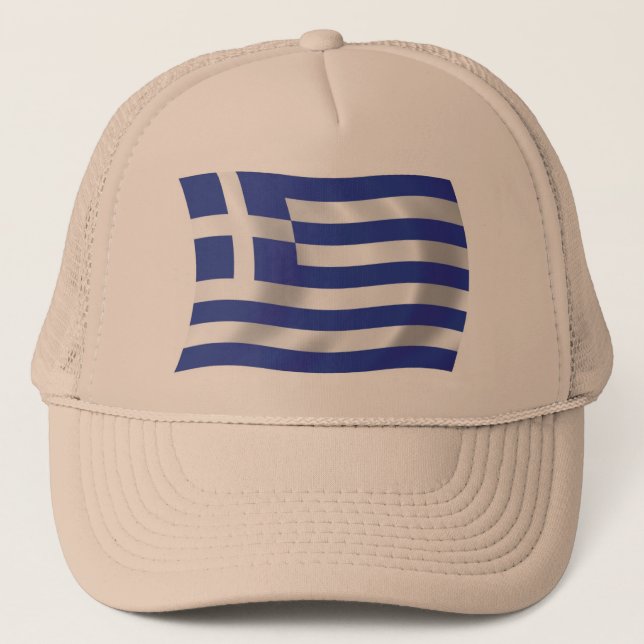 Boné Chapéu da Bandeira da Grécia (Frente)