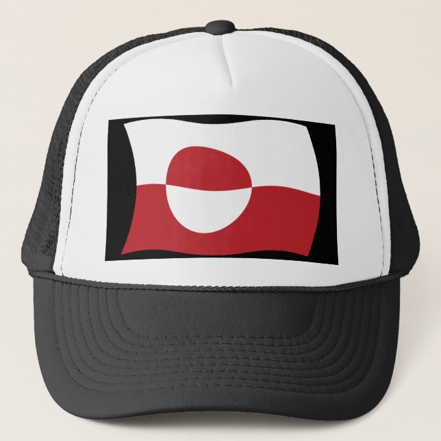 Boné Chapéu da Bandeira da Gronelândia (Frente)