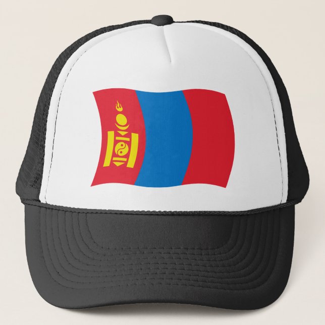 Boné Chapéu da Bandeira da Mongólia (Frente)