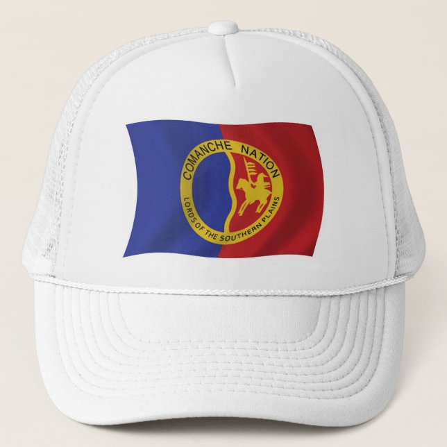 Boné Chapéu da Bandeira da Nação Comanche (Frente)
