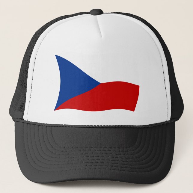 Boné Chapéu da Bandeira da República Tcheca (Frente)