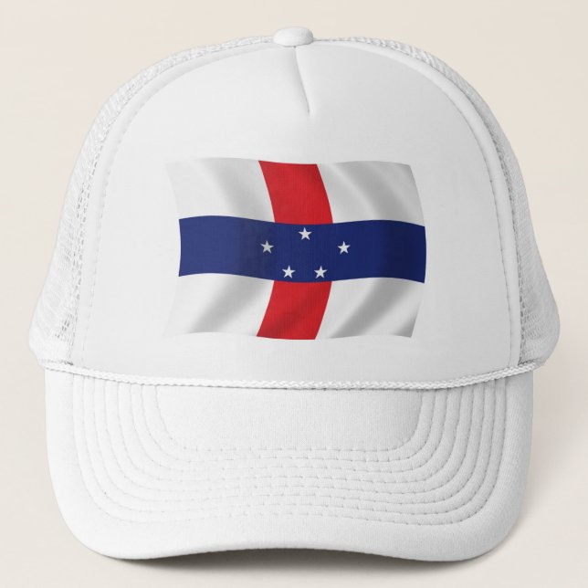 Boné Chapéu da Bandeira das Antilhas Holandesas (Frente)
