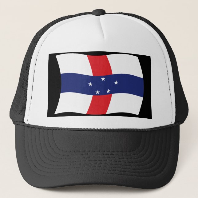 Boné Chapéu da Bandeira das Antilhas Holandesas (Frente)