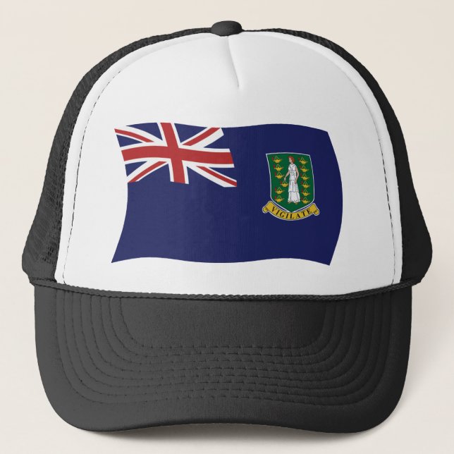Boné Chapéu da Bandeira das Ilhas Virgens Britânicas (Frente)