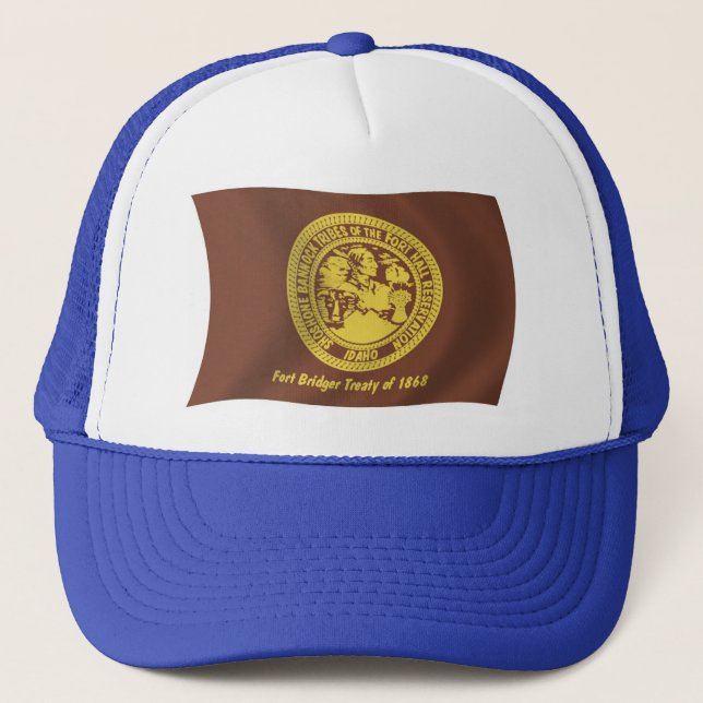 Boné Chapéu da Bandeira das Tribos Shoshone Bannock (Frente)