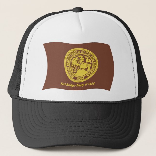 Boné Chapéu da Bandeira das Tribos Shoshone Bannock (Frente)