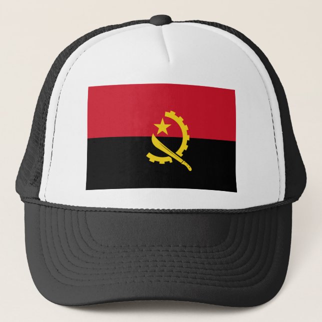 Boné Chapéu da bandeira de Angola (Frente)