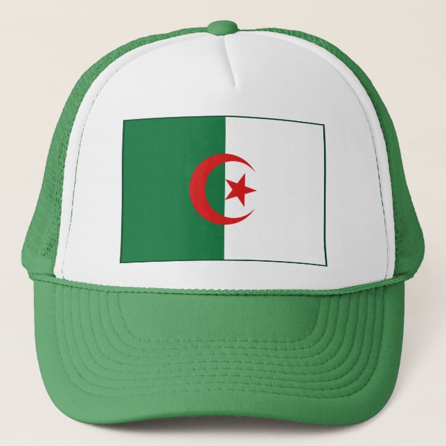 Boné Chapéu da bandeira de Argélia (Frente)