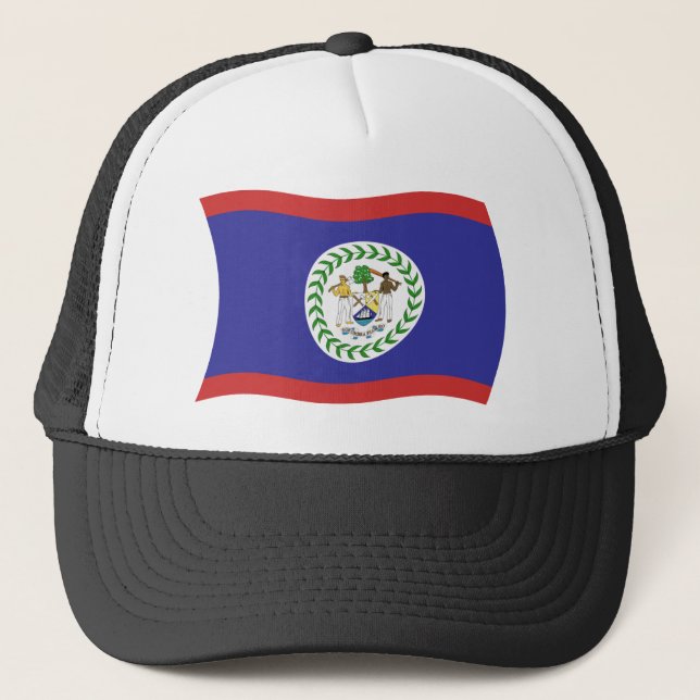 Boné Chapéu da Bandeira de Belize (Frente)