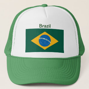 Boné Chapéu da bandeira de Brasil