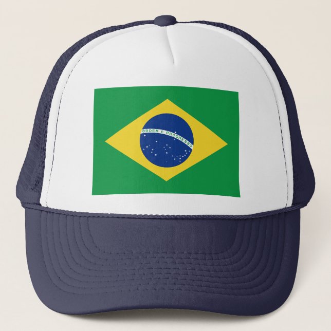 Boné Chapéu da bandeira de Brasil (Frente)
