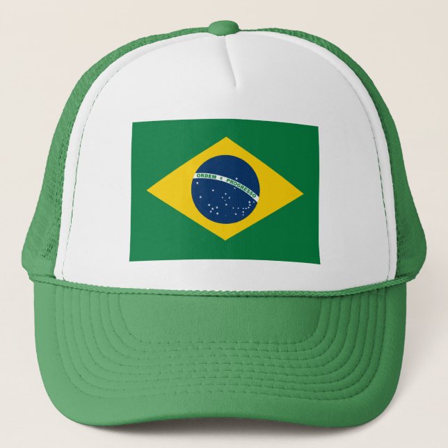 Boné Chapéu da bandeira de Brasil (Frente)