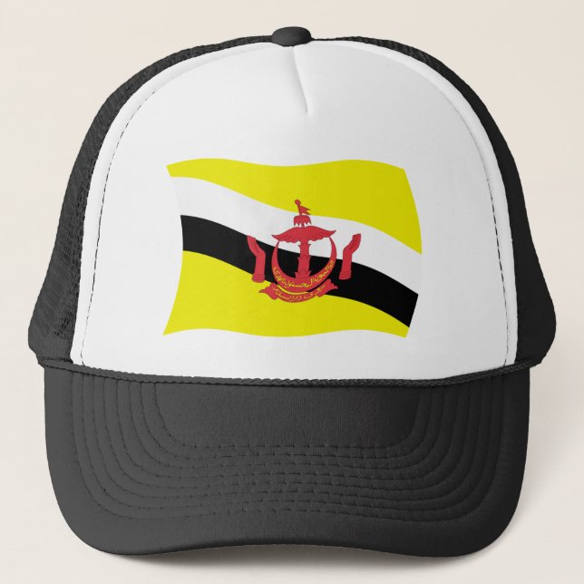 Boné Chapéu da Bandeira de Brunei (Frente)