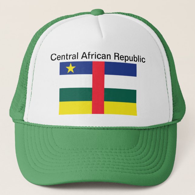 Boné Chapéu da bandeira de Central African Republic (Frente)