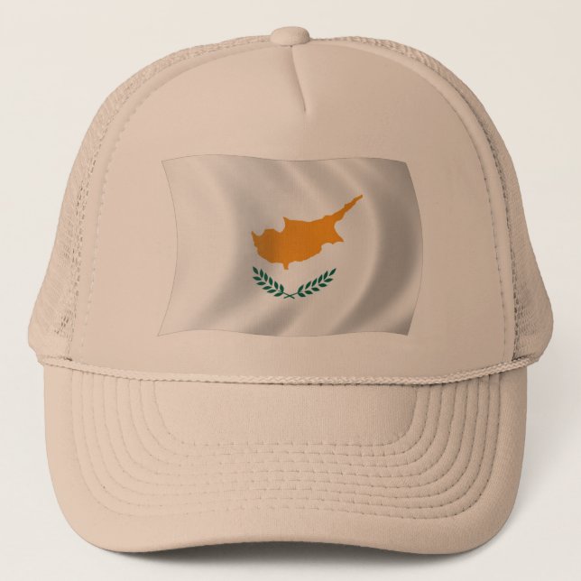Boné Chapéu da Bandeira de Chipre (Frente)