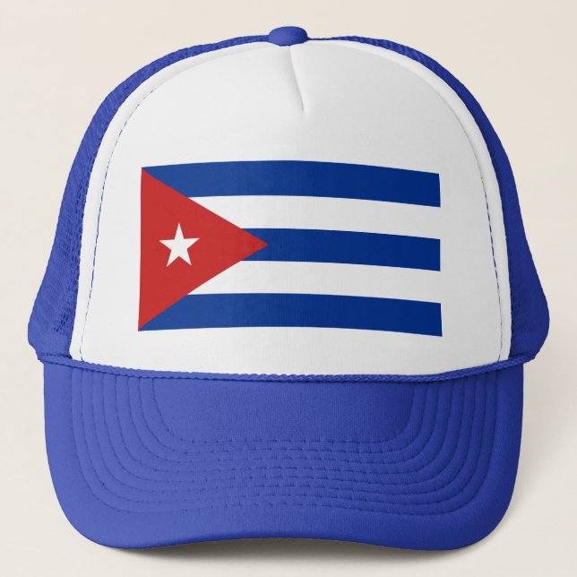 Boné Chapéu da bandeira de Cuba (Frente)